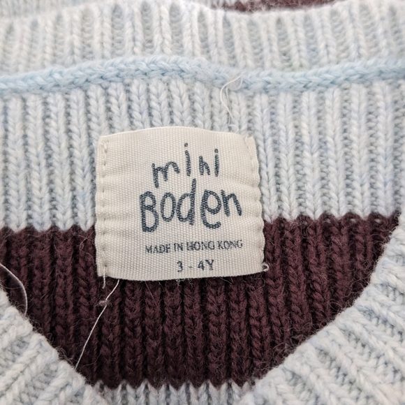 Mini Boden Stripe Sweater Tunic Dress 3/4 - Picture 5 of 7